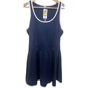 NEW $49.5 Ideology Womens Golf/Tennis Dress Blue Medium RapiDry UPF 50+